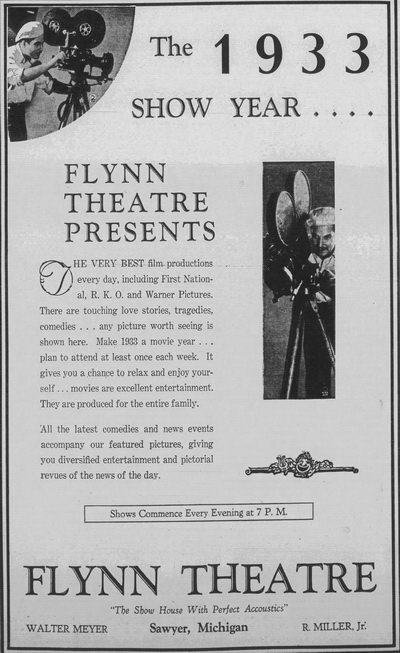 Flynn Theatre - Dec 31 1932 Ad (newer photo)